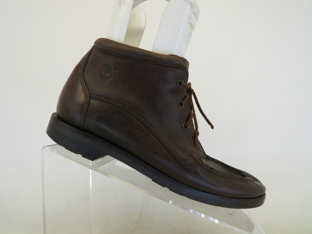 Timberland Womens Size 8.5 M Brown Leather 4 Eye Ankle Fashion Boots Bootie